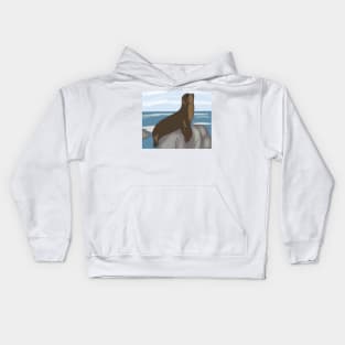 California Sea Lion Kids Hoodie